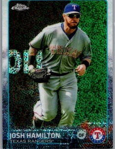 2015 Topps Chrome Update #US257 Josh Hamilton Sparkle Refractor - Bild 1 von 2