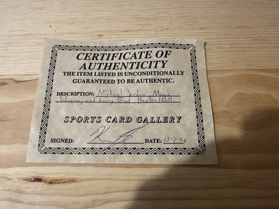 Juego de baloncesto firmado por Michael Jordan Larry Bird Magic Johnson UDA y fanáticos Foto 1 de 4