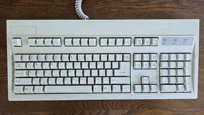 Vintage Key Tronic  PS/2 Keyboard Beige E03601QUS201-C - Image 1 of 4