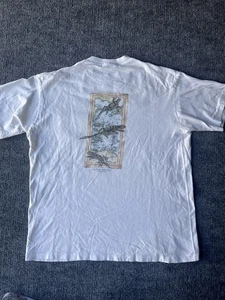 Vintage 90s Banana Republic Original Classics Pocket Tee Shirt Size Large White - Picture 1 of 11