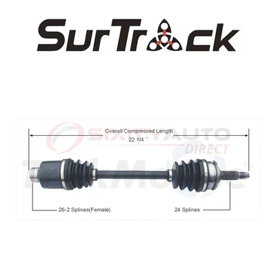 SurTrack CV Axle Shaft for 1991-1992 Isuzu Stylus 1.6L 1.8L L4 - Constant mv - Image 1 of 4
