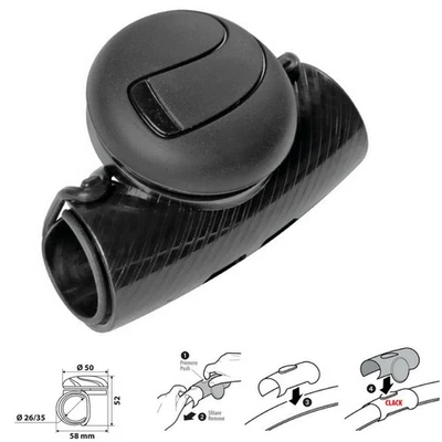 Universal Lenkradknauf Lenkradknopf Lenkhilfe Ø26-35mm Handballenknauf PKW Boot  - Bild 1 von 4