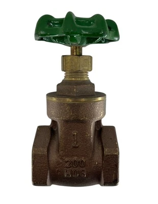 A. Y. McDonald Brass Full Port Gate Valve 1 Inch FPT Series 72038T - 5421-211 - Image 1 of 4