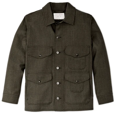 Filson Forestry Cloth Cruiser 20263380 Forest Green Heather Olive Dark Worsted - Image 1 of 4