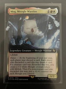 Magic The Gathering Final Fantasy Mog Moogle Warrior Extended Art Foil 0179 - Photo 1/2