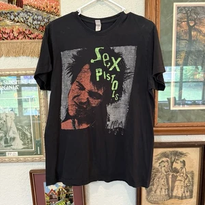 Camisa De Colección Años 00 RARA Sid Vicious Sex Pistols Banda Punk Gira Talla Mediana - Imagen 1 de 5