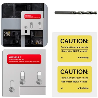 Generator Interlock Kit Compatible with Square D QO or Homeline 150 200...  - Image 1 of 4