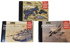 Lot of 3 Jane’s Recognition Guides Guns Tanks Aircraft Military Reference Books - Bild 1 von 8