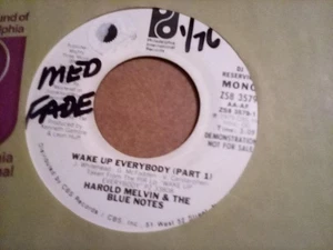 HAROLD MELVIN & Blue Notes On Philly Inter Promo 45rpm Wake Up - Picture 1 of 1