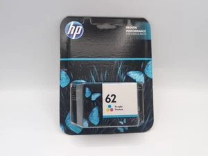 Cartucho de tinta de impresora original HP 62 tricolor caducado junio 2016 sellado - Imagen 1 de 10