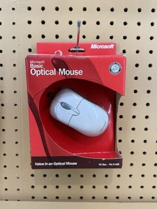 Microsoft Basic Optical Mouse Scroll Wheel PS/2 USB Wired Vintage - NEE - Picture 1 of 4