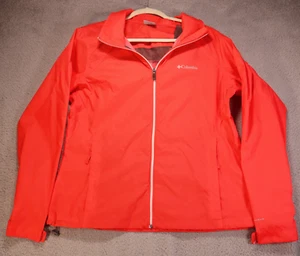Giacca Columbia donna media rossa full zip outdoor giacca a vento gorp escursionismo nylon - Foto 1 di 8
