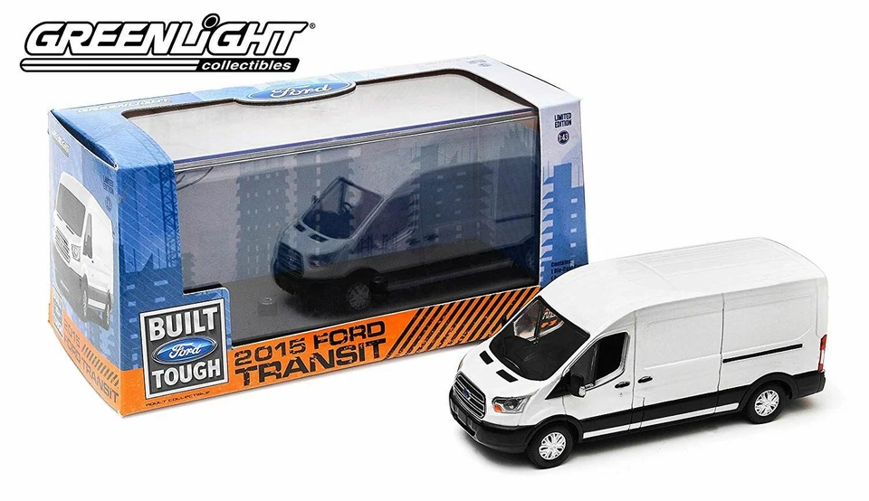 Ford Transit 2015 Fourgon tole Blanc 1/43 Greenlight