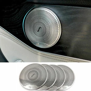 4pcs For Mercedes Benz W205 W213 GLC Car Door Audio Speaker Interior Cover Trim - Picture 1 of 5