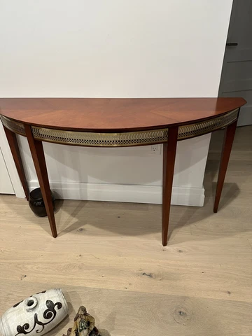 HBF Federal Table with Brass Lattice Cover