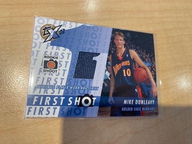 2002-03 Topps Xpectations First Shot Mike Dunleavy Jr. Relic Jersey RC - Blue - Image 1 of 1
