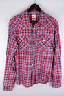 Lee Men Casual Shirt Slim Fit Red Check Cotton size S