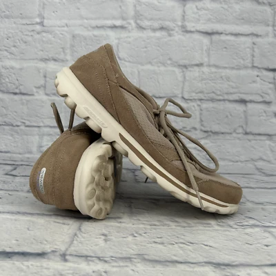 Mujeres Talla 10 Skechers GoWalk Clásico Cómodo Caminar Zapato Sin Cordones Marrón 13775 Foto 1 de 4