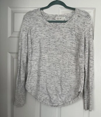 Suéter gris manga larga para mujer talla pequeña Foto 1 de 4