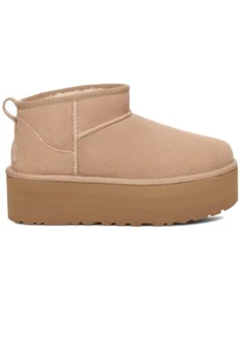 Auténtico UGG Classic Ultra Mini Plataforma Arena - Nuevo con Embalaje Original Foto 1 de 4