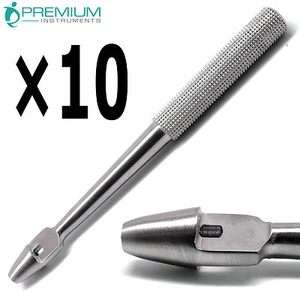 10 piezas nuevos instrumentos quirúrgicos dentales rectos de 4 mm para perforar tejidos nuevos - Imagen 1 de 4