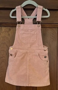 Art Class XS (4/5) Pink Corduroy Overall Dress Pockets Adjustable Straps - Picture 1 of 16