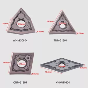 INSERTO CNC DE MECANIZADO ACABADO R0.2 WNMG080402/TNMG160402/CNMG120402/VNMG160402-HA - Imagen 1 de 5