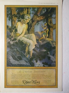 MAXFIELD PARRISH DJER-KISS AD LHJ APR 1918 GNOMES AND PRETTY LADY - Imagen 1 de 2