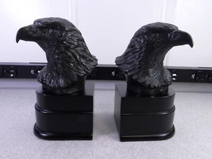 BALD EAGLE SAN PACIFIC BOOKENDS BRONZED PATINA VINTAGE HEAVY - Picture 1 of 18
