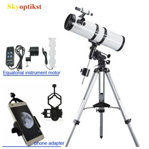 6 inch reflector telescope 150/1400 + Electric tracking Motor+Phone adapter - Picture 1 of 9
