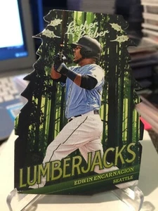 2019 Leather & Lumber lumberjacks diecut insert edwin encarnacion mariners - Picture 1 of 1