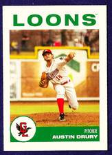 2019 Choice #14 Minor League Baseball Austin Drury (Great Lake Loons) .... BK005