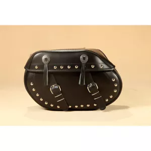2x Exklusive Leder Motorrad Satteltaschen Seitentasche Gepäcktaschen S07E 50 cm - Bild 1 von 3