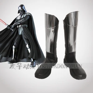 Star Wars Darth Vader Jedi Boots Shoes Cosplay Costume Boots Halloween PU Props - Picture 1 of 4