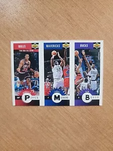 Mini cubierta superior 1996-97 Scottie Pippen, Vin Baker, Jamal Mashburn #M103 Bulls - Imagen 1 de 2