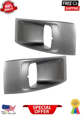 Ободок фары левая и правая для 03–09 Chevrolet GMC C4500 C5500 Topkick Kodiak пара - Изображение 1 из 4