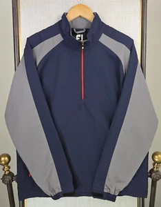 FOOTJOY 1/2 Zip Mens Pullover Jacket Long Sleeves Golf Size Medium Windbreaker - Picture 1 of 14