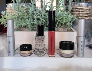 6x BOBBI BROWN - Face, Eye, Cleanser, FULL-SIZE Lip Gloss, Mascara (2 ) Travel - Picture 1 of 11