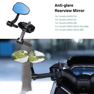 XMAX300 Side Mirror For Yamaha XMAX125 250 300 400 NMAX 155 CNC Rearview Mirror - Picture 1 of 11