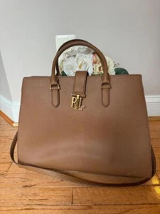 Ralph Lauren saffiano large tote purse (900 - Picture 1 of 10