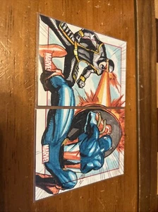 Marvel 75th Anniversary SketchaFEX Cyclops and Captain America Art - Picture 1 of 4