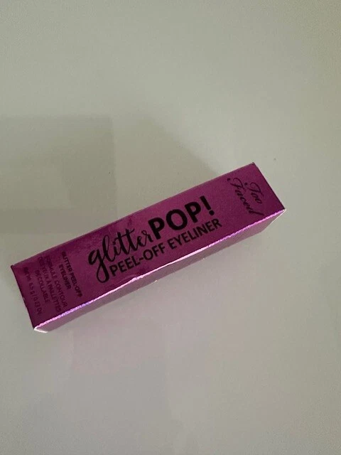 Too Faced Glitter POP! Peel-Off Eyeliner KITTY GLITTER Full Size New In Box - Image 1 of 1
