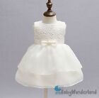 Baby Girls FormaI Christening Gown Baptism Gown Birthday Lace Dress Clothes