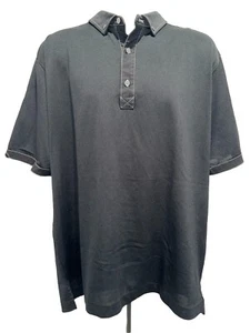 FootJoy Athletic Performance Polo Shirt Size 2XL Black Golf Active Bald Head 🌴 - Picture 1 of 4