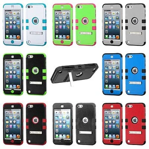 iPod Touch 5. 6. & 7. Gen - HYBRID 2-in-1 HART PC & WEICHE SILIKONHÜLLE - Bild 1 von 28