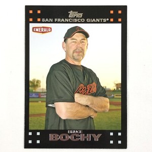 2007 Emerald Topps Bruce Bochy SF29 San Francisco Giants Manager Baseball Card