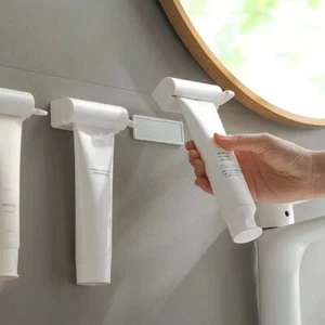 Wall Mounted Squeeze Toothpaste Clip Toothpaste Rack Bathroom Accessories - Picture 1 of 10