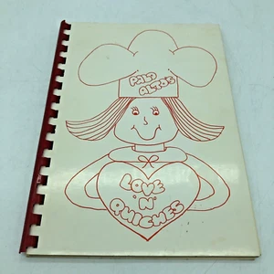 Palo Alto's Love N Quiches Cookbook Vintage School Fundraiser Kids Meals Food - Picture 1 of 11