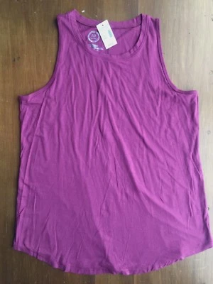 NEW Maurice's Women's L Maroon Super Soft Tank Top Shirt Large Flowy Burgundy - Изображение 1 из 3