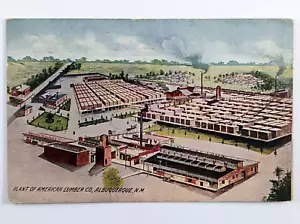 Cartolina antica pianta di legname americano Co Albuquerque Nuovo Messico circa 1912 - Foto 1 di 2